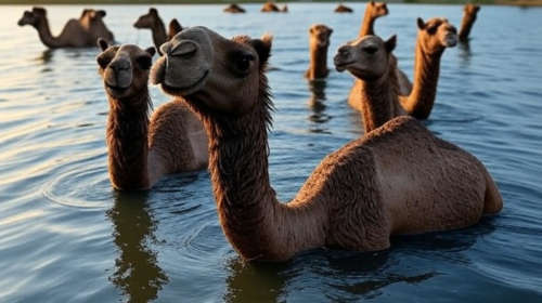 पोहोणारे उंट सापडले संकटात Kharai Camel Facing Challenges
