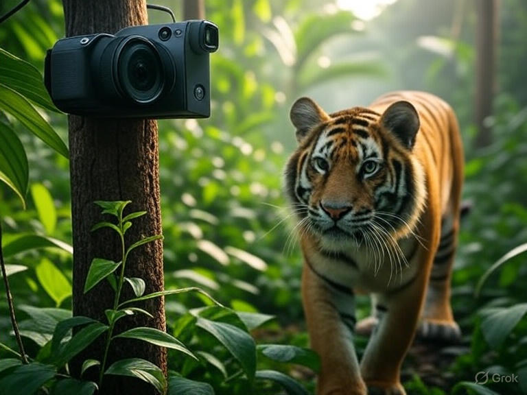 एआयचे कॅमेरे देणार वाघ आल्याचा अलर्ट AI Enabled Camera in Tadoba