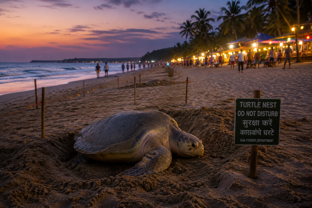 Olive Ridley turtles Morjim