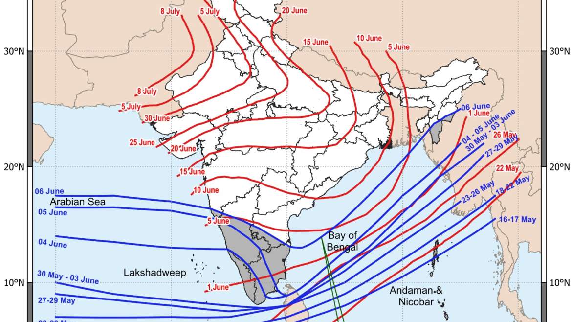मॉन्सून महाराष्ट्रात दाखल  Southwest Monsoon 2026 Progress