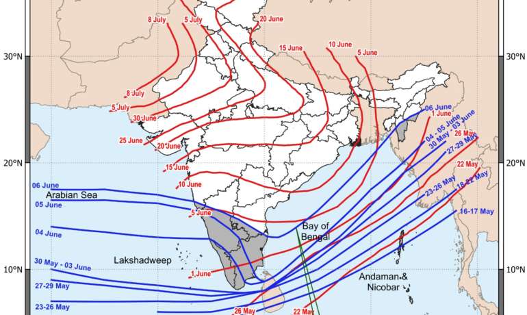 मॉन्सून महाराष्ट्रात दाखल  Southwest Monsoon 2026 Progress