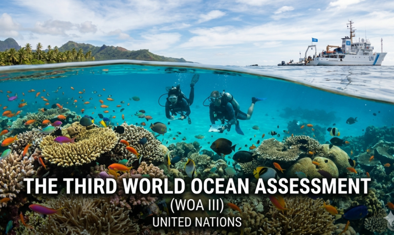 समुद्री परिसंस्थेच्या रक्षणासाठी एकत्र या – युएनचे आवाहन Third World Ocean Assessment WOA III by United Nations
